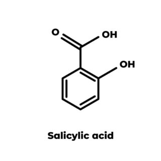 acido salicilico molecola struttura chimica